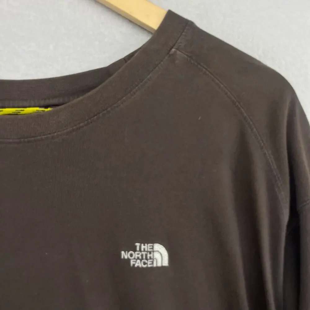 THE NORTH FACE Shirt Mens XXL Tee A5 Series Evolution Cotton Long Sleeve Brown